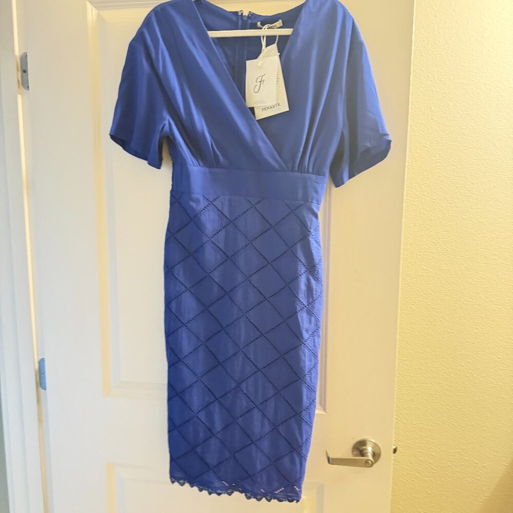 Fehaute blue dress, size 6.